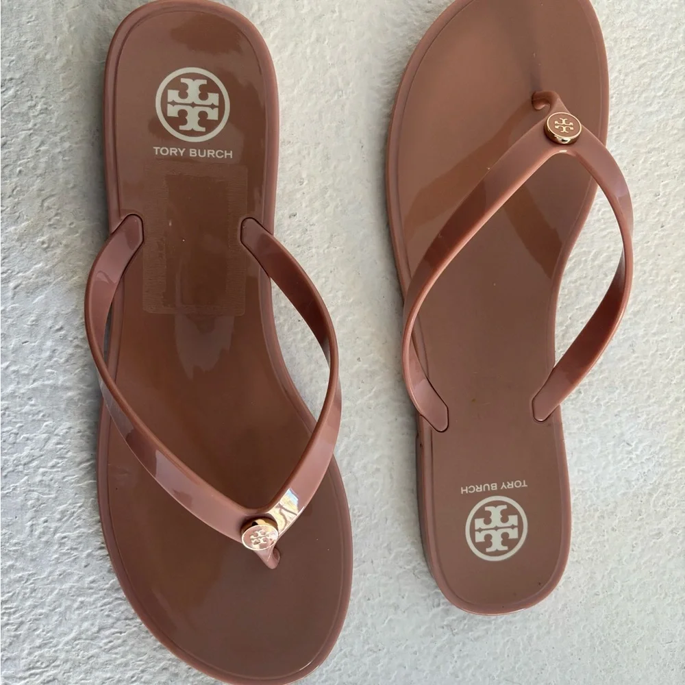 Tory Burch Studded Jelly Flip Flops NWT